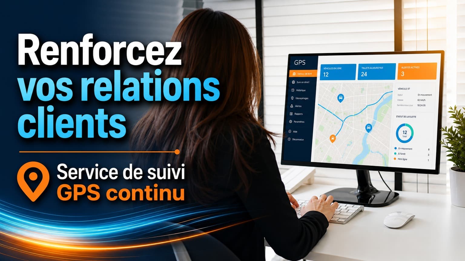 Service terrain KM TECH pour le suivi GPS de flottes
