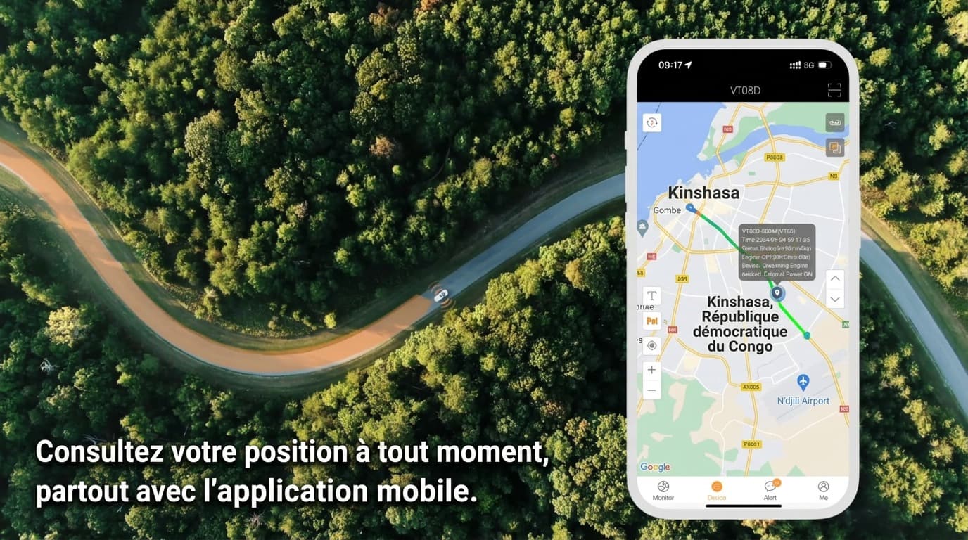 Équipe KM TECH lors d'une installation de dispositif de suivi